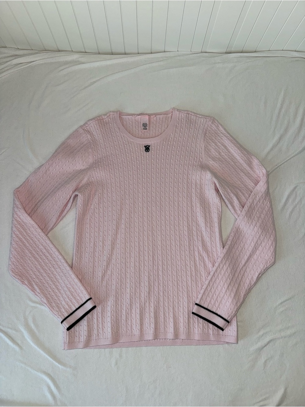 Victoria's Secret Luxe Cable-Knit Crewneck Sweater